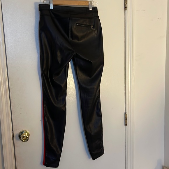 BLANKNYC pleather pants with red tripe on side like New - Picture 4 of 15